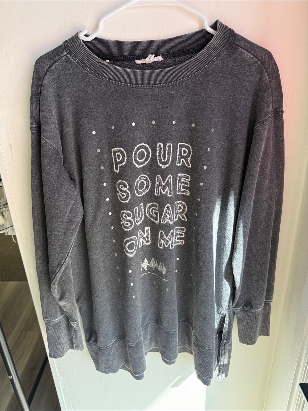 Maurices Charcoal Graphic Crewneck Sweatshirt - Pour Some Sugar On Me
